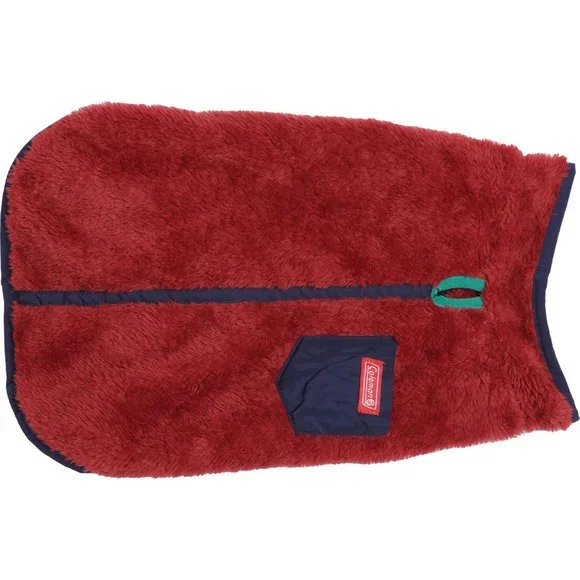 NWT Coleman Plush Dog Jacket blue 068sn - Picture 2 of 6